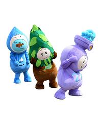 まる☆キャラ（あめまるくん、リーモ、川三）