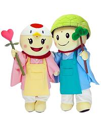 鶴美ちゃん　亀蔵くん