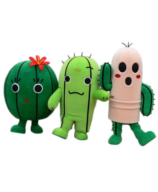 春日井サボテンキャラクター（春代・日丸・井之介）