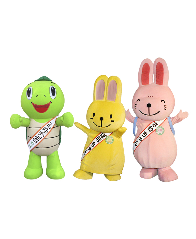 あゆむ君・さわちゃん・ぽぽちゃん