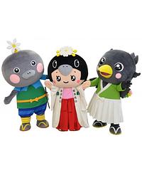 ここなす姫、からすまる、やまどん