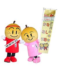 白井市マスコットキャラクター「なし坊・かおり」