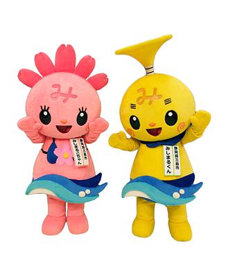 静岡県三島市マスコットキャラクター　みしまるくん・みしまるこちゃんの画像
