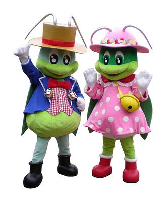 すずむしの里松川村マスコットキャラクターりん太、リンリンの画像