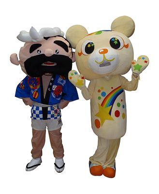 ゆめのすけ＆お祭りおじさんの画像