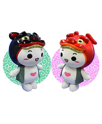 酒田市公認マスコットキャラクター もしぇのん と あののんの画像