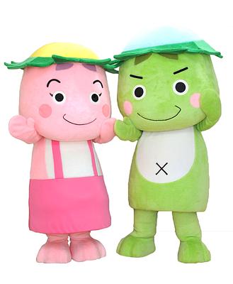 かっぱつくんとちかっぱちゃんの画像