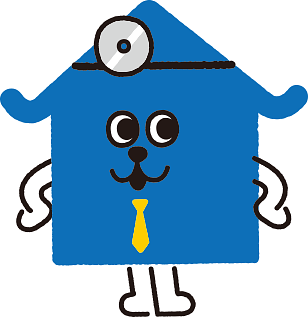 日新火災の青い犬の画像